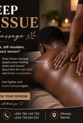 Deep Tissue Massage +254718659310